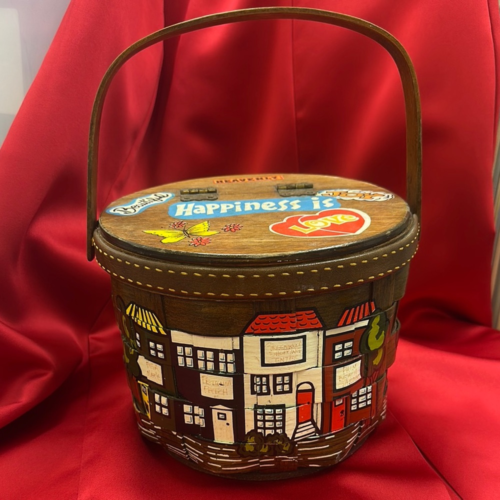 Rare Caro Nan Hand Painted Purse